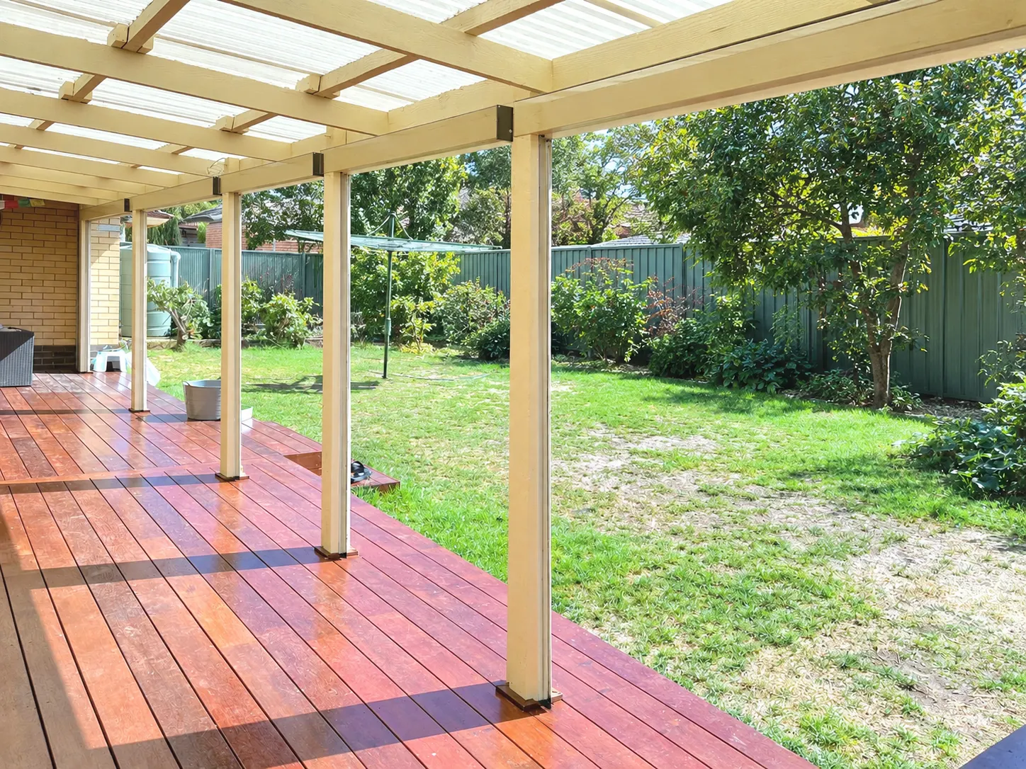 Before Outdoor blinds