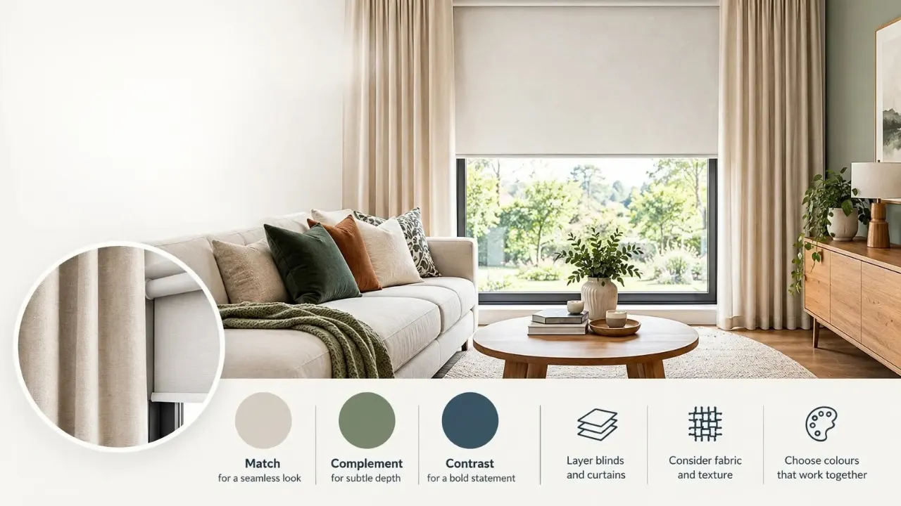 How to Match Blinds and Curtains with Your Interior Colour Scheme
